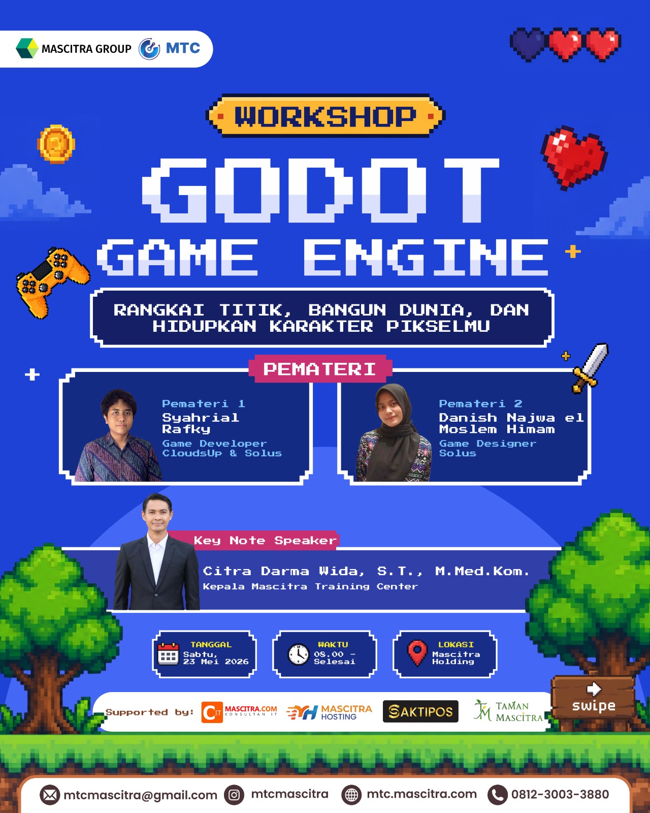 Banner untuk Pelatihan Game Development